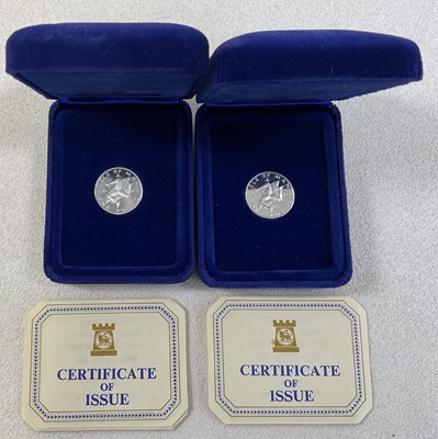 Lot 428 - POBJOY MINT; two boxed proof sterling silver...