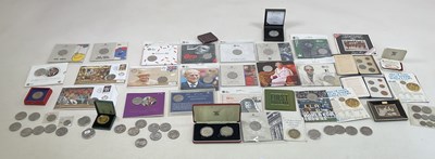 Lot 392 - COMMEMORATIVE COINS; a large collection...