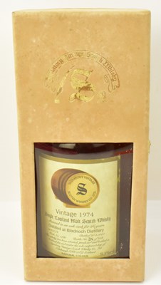 Lot 120 - WHISKY; a bottle of Bladnoch 1974 single...