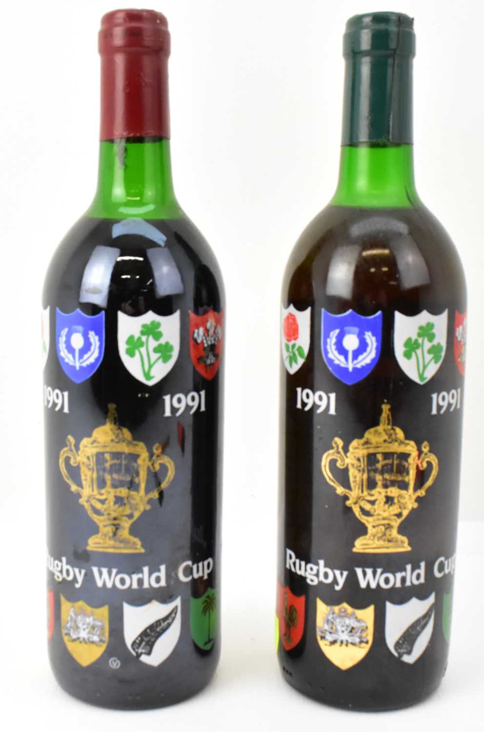 Lot 162 - RED WINE; two bottles of 1991 commemorative...