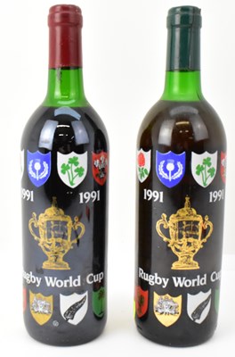 Lot 162 - RED WINE; two bottles of 1991 commemorative...