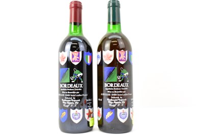 Lot 162 - RED WINE; two bottles of 1991 commemorative...