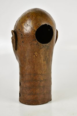 Lot 706 - An African bronze bust, height 37cm.