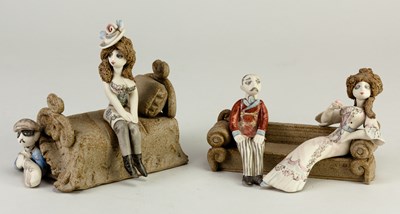 Lot 274 - HILARY BROCK (born 1933); a porcelain figure...