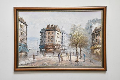 Lot 904 - CAROLINE BURNETT; oil on canvas, Parisian...