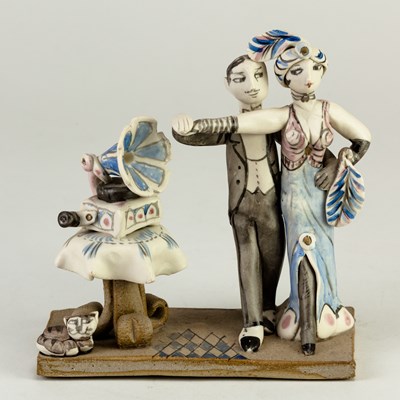 Lot 280 - HILARY BROCK (born 1933); porcelain figures of...