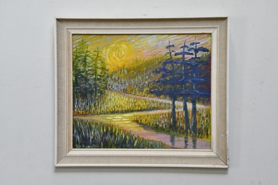 Lot 906 - TED DUMETT (1906-1989); oil on board, abstract...