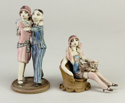 Lot 279 - HILARY BROCK (born 1933); porcelain figures of...