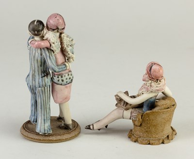 Lot 279 - HILARY BROCK (born 1933); porcelain figures of...