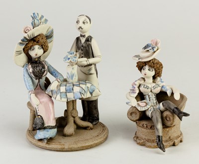 Lot 270 - HILARY BROCK (born 1933); a porcelain figure...