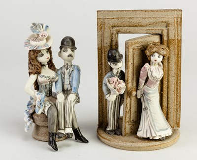 Lot 275 - HILARY BROCK (born 1933); a porcelain figure...