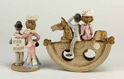 Lot 278 - HILARY BROCK (born 1933); porcelain figures of...