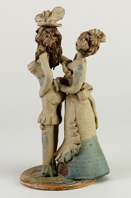 Lot 283 - HILARY BROCK (born 1933); two stoneware...