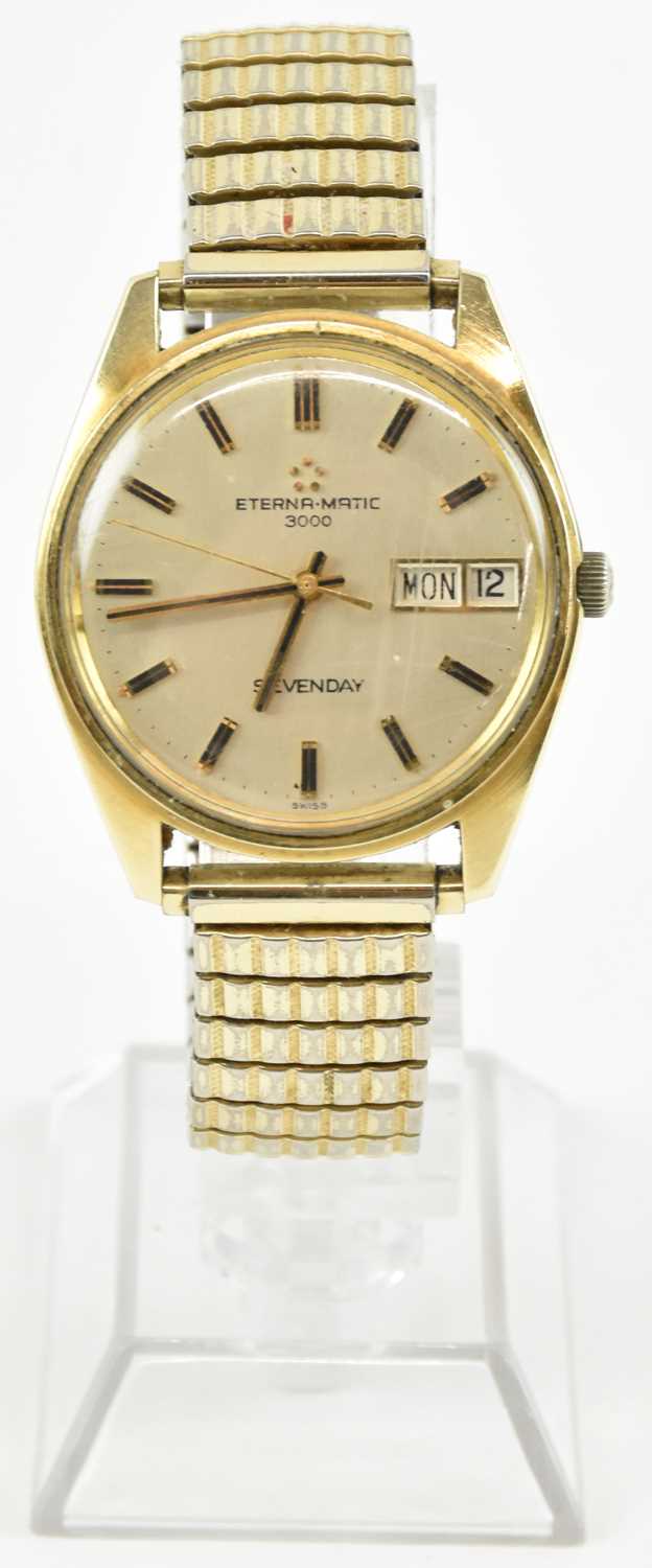 Lot 1055 - A Eterna-Matic 3000 seven day automatic...