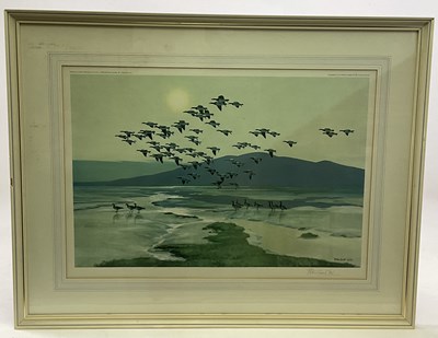 Lot 264 - PETER SCOTT; a signed coloured print,...