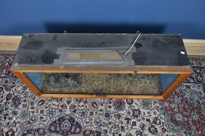 Lot 175 - TAXIDERMY; a cased taxidermy trout, the plaque...