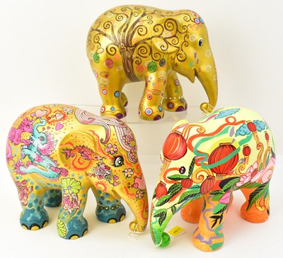 Lot 368 - ELEPHANT PARADE; three 2012 medium sized art...