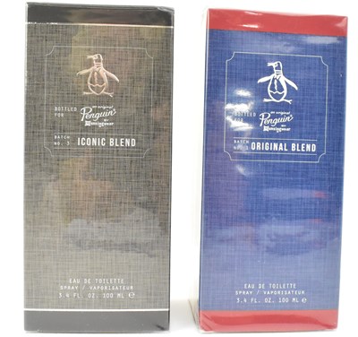 Lot 498 - Two bottles of 'Penguin' eau de toilette by...