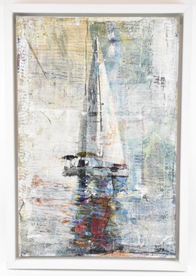 Lot 261 - GILL STORR; acrylic on canvas, 'Caught in the...