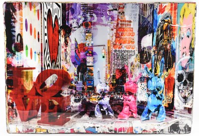 Lot 245 - BRAM REIJNDERS; glazed mixed media, 'Art World'...