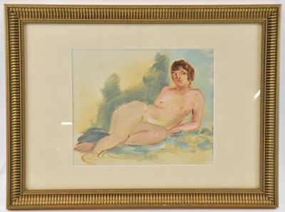 Lot 281 - ATTRIBUTED TO LEON UNDERWOOD; a crayon and...