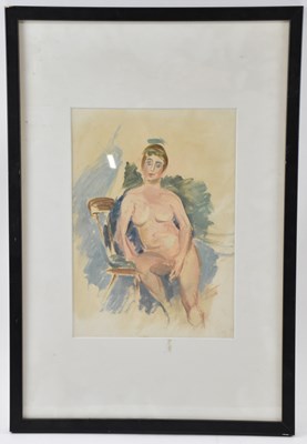 Lot 201 - ATTRIBUTED TO LEON UNDERWOOD; a crayon and...