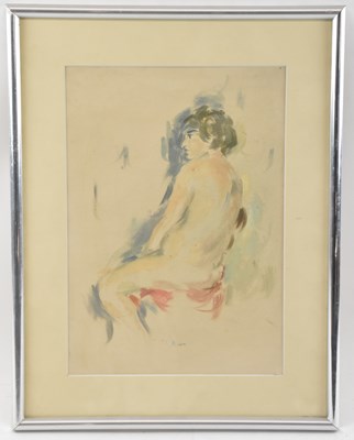 Lot 283 - ATTRIBUTED TO LEON UNDERWOOD; a crayon and...