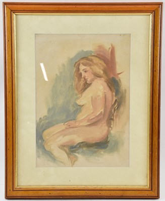 Lot 203 - ATTRIBUTED TO LEON UNDERWOOD; a crayon and...