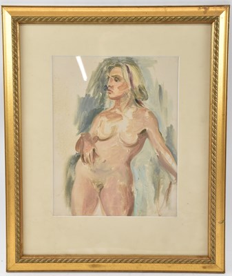 Lot 205 - ATTRIBUTED TO LEON UNDERWOOD; a crayon and...