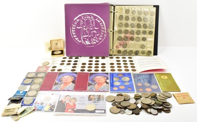 Lot 997 - A coin album containing mostly UK coinage,...