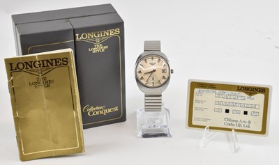 Lot 1028 - LONGINES; a gentleman's Ultronic stainless...