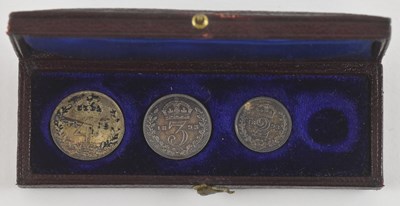 Lot 985 - An 1893 part Maundy coin collection comprising...