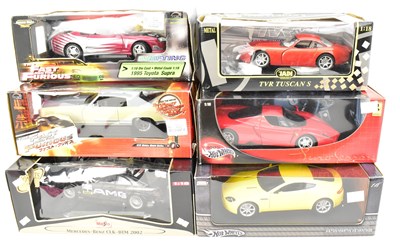 Lot 557 - Six boxed scale model diecast vehicles...