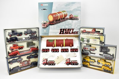 Lot 530 - CORGI; eight boxed Heavy Haulage diecast...