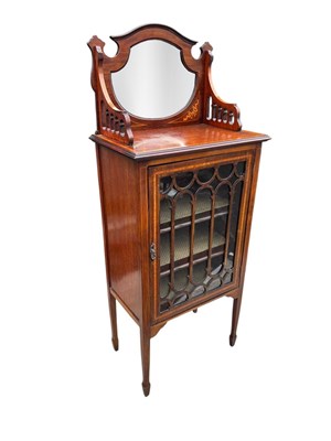 Lot 248 - An Edwardian inlaid mahogany cabinet with...