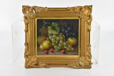 Lot 845 - E STEELE; oil on board, still life, 21 x 24cm,...