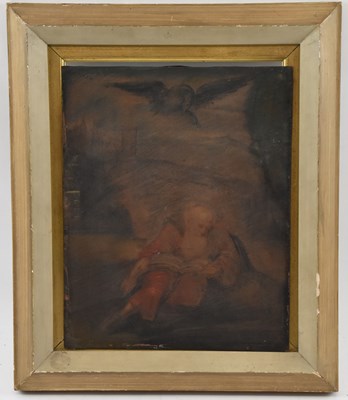 Lot 198 - UNATTRIBUTED; a 17th/18th century oil on tin, '...