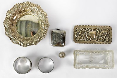 Lot 515 - A collection of silver, comprising a bonbon...