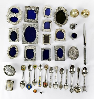 Lot 497 - A collection of silver-plated and pewter items,...