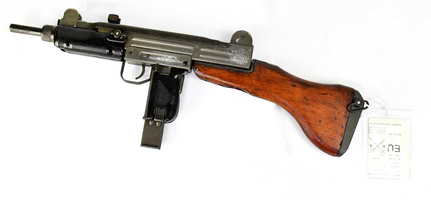 Lot 410 - IMI; a deactivated Uzi 9mm submachine gun,...