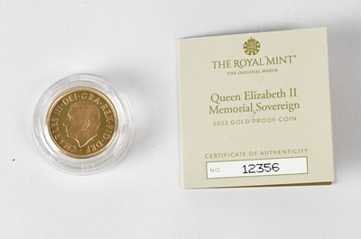 Lot 723 - An Elizabeth II Memorial proof sovereign, 2022,...