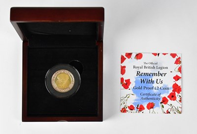 Lot 693 - A gold proof £2 commemorative coin, 'Remember...