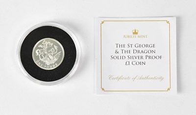 Lot 599 - A 2020 silver proof £1 coin, limited edition,...