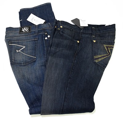 Lot 853 - ROCK & REPUBLIC; a pair of battlefield blue...