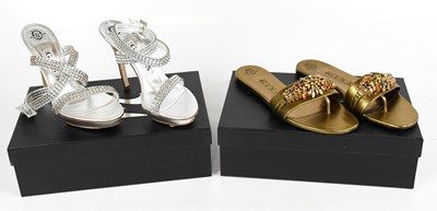 Lot 883 - GINA; a pair of unworn and unused Ranya flat...