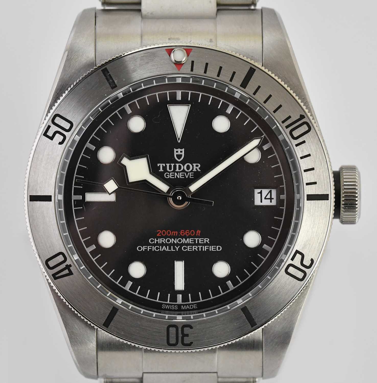 Lot 34 - TUDOR; a gentleman's stainless steel diver's