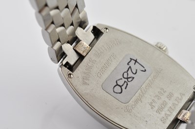 Lot 31 - FRANCK MULLER; a stainless steel 'Casablanca'...