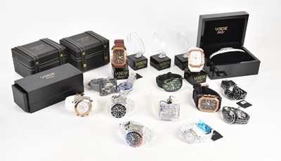 Lot 7 - VABENE; a group of fashion watches, some boxed....