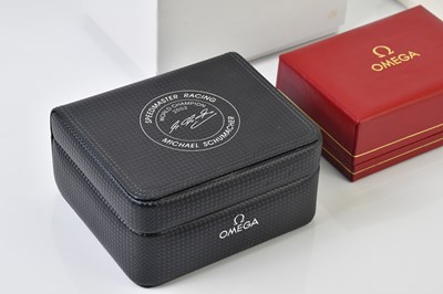 Lot 10 - OMEGA; five watch boxes including two with...
