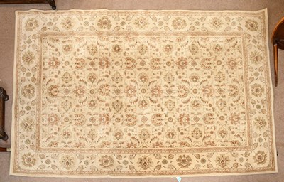 Lot 2666 - A beige ground ziggler carpet, 200 x 290cm.